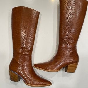 New Matisse tall Croc Cowboy boots 8.5